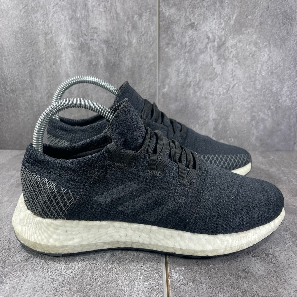 Adidas Pureboost Go Black Athletic Sneakers Women’s Size 6.5 - Picture 1 of 8